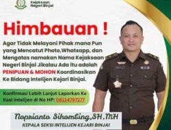 Kejari Binjai Klarifikasi Dugaan Pungli: Tegaskan Tidak Ada Permintaan Uang dari Jaksa