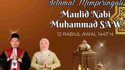 Ketua PN Suka Makmue Asraruddin: Teladan Rasulullah Jadi Inspirasi Penegakan Hukum