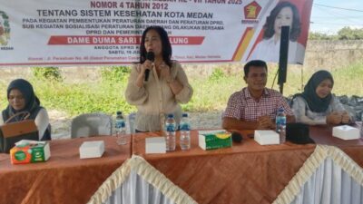 Dame Duma Ajak Warga Helvetia Lengkapi Administrasi Kependudukan untuk Akses Layanan Kesehatan Gratis