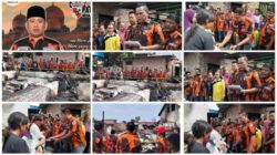 PAC PP Medan Denai Turun ke Lokasi Kebakaran dan Salurkan Bantuan Darurat