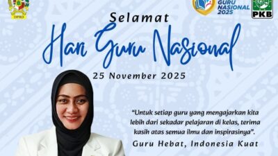 Hari Guru Nasional 2025: Lailatul Badri Serukan Peningkatan Kesejahteraan dan Fasilitas Pendidikan