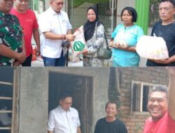 Wong Chun Sen Tinjau Lokasi Pascabanjir dan Serahkan Bantuan Sembako di Jalan Brigjen Katamso