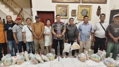 Wong Chun Sen Salurkan Bantuan untuk Wartawan Terdampak Banjir di Medan