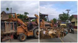 PT Timbang Langsa Kerahkan Alat Berat Perangi Sampah Pasca Banjir di Jalan Medan–Banda Aceh