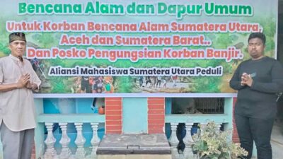 Peduli Korban Banjir, Aliansi Mahasiswa Sumut Operasikan Posko Bantuan dan Dapur Umum