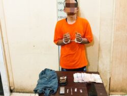 Resnarkoba Polres Langkat Tangkap Terduga Penyalahguna Sabu di Brandan Barat, Barang Bukti Nyaris 1 Gram Diamankan