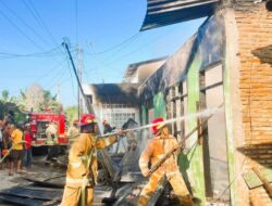 Tragis! Rumah di Tebing Tinggi Hangus Terbakar, Penghuni Ditemukan Tewas