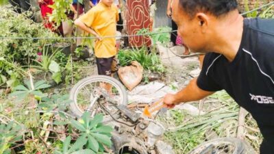 Wanita di Sergai Tewas Ditabrak Kereta Api, Motor Hancur di Perlintasan
