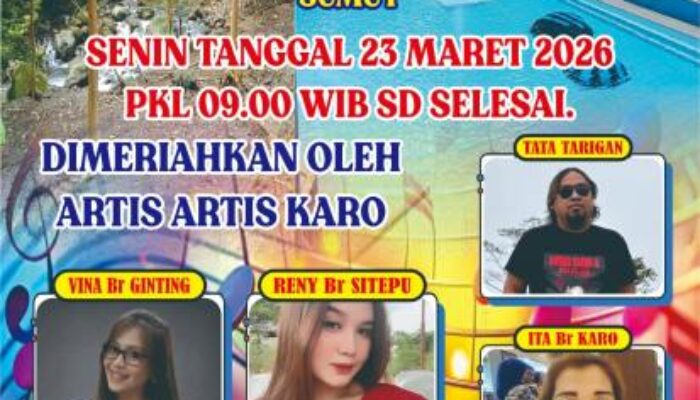 Gebyar Lebaran 2026 di Pantai Sejoli Lau Kulap Langkat Dimeriahkan Deretan Artis Karo