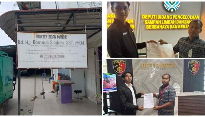 Dugaan Persoalan Lingkungan Fasilitas Kesehatan di Marelan Dilaporkan BEM Sumut ke Tipidter Mabes Polri