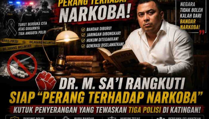 Dr. M. Sa’i Rangkuti: Penyerangan yang Tewaskan Tiga Polisi di Katingan Tak Boleh Dibiarkan