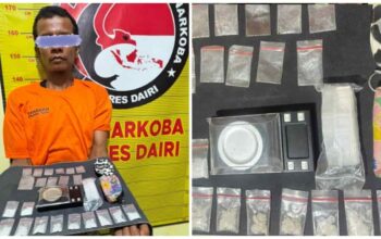 Polres Dairi Amankan AS, Sita 13,25 Gram Sabu dan Timbangan Elektrik