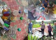 Sinergi Polisi, TNI, dan Pemerintah Desa Berujung Pemusnahan Barak Diduga Lokasi Narkoba di Deli Serdang