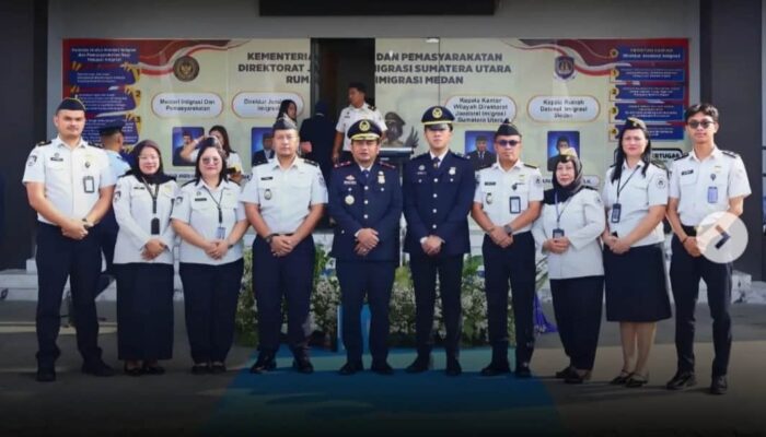 Kanim Belawan dan Jajaran Imigrasi Sumut Peringati HUT RI ke-81 di Rudenim