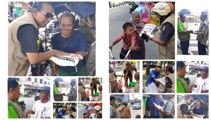 Sedekah Jumat KSJ Menyusuri Jalanan Medan, Pekerja Duafa Jadi Sasaran Bantuan