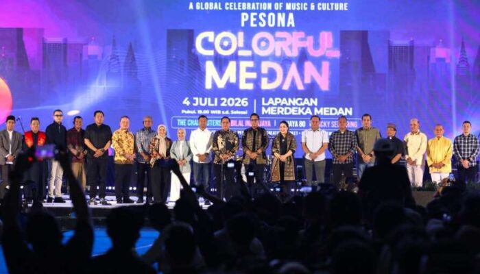 Colorful Medan Warnai HUT ke-436 Kota Medan, Kulcapi Karo Torehkan Rekor MURI
